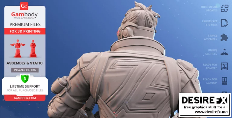 Overwatch Soldier 76 3D打印模型|Overwatch – Soldier 76