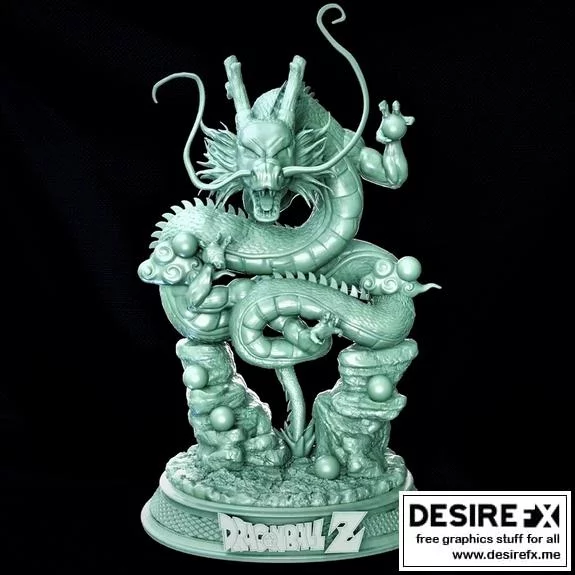 龙珠Z 悟空 3D打印模型|Goku and Shenron Dragon Ball Z