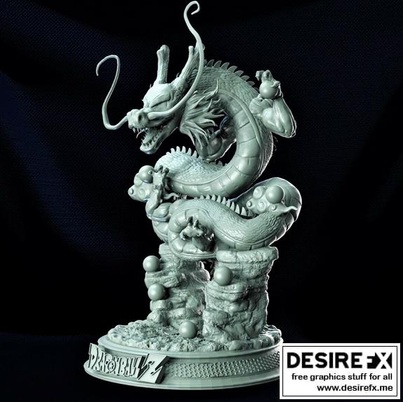 龙珠Z 悟空 3D打印模型|Goku and Shenron Dragon Ball Z