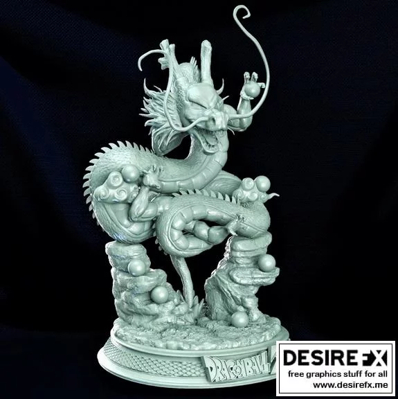 龙珠Z 悟空 3D打印模型|Goku and Shenron Dragon Ball Z