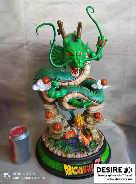 龙珠Z 悟空 3D打印模型|Goku and Shenron Dragon Ball Z