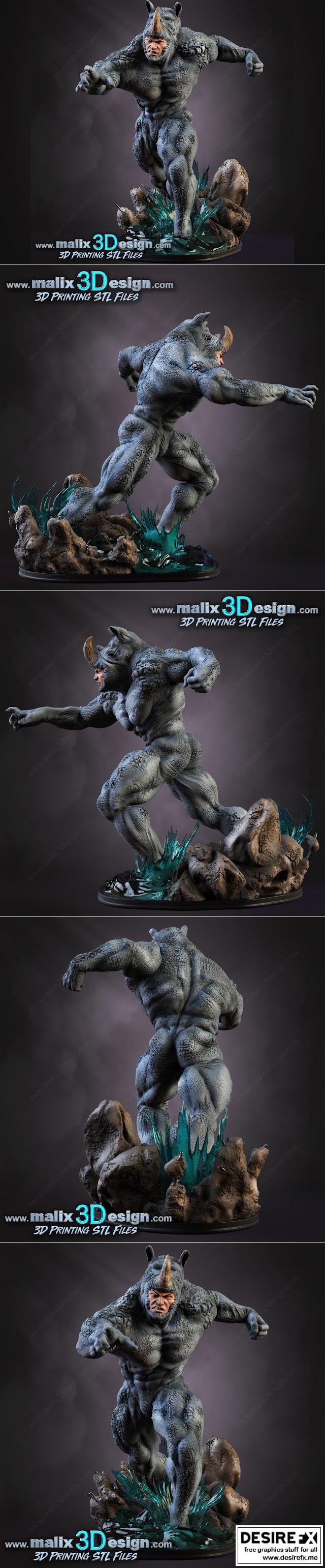 RHINO-原神-钟离 3D打印模型|RHINO