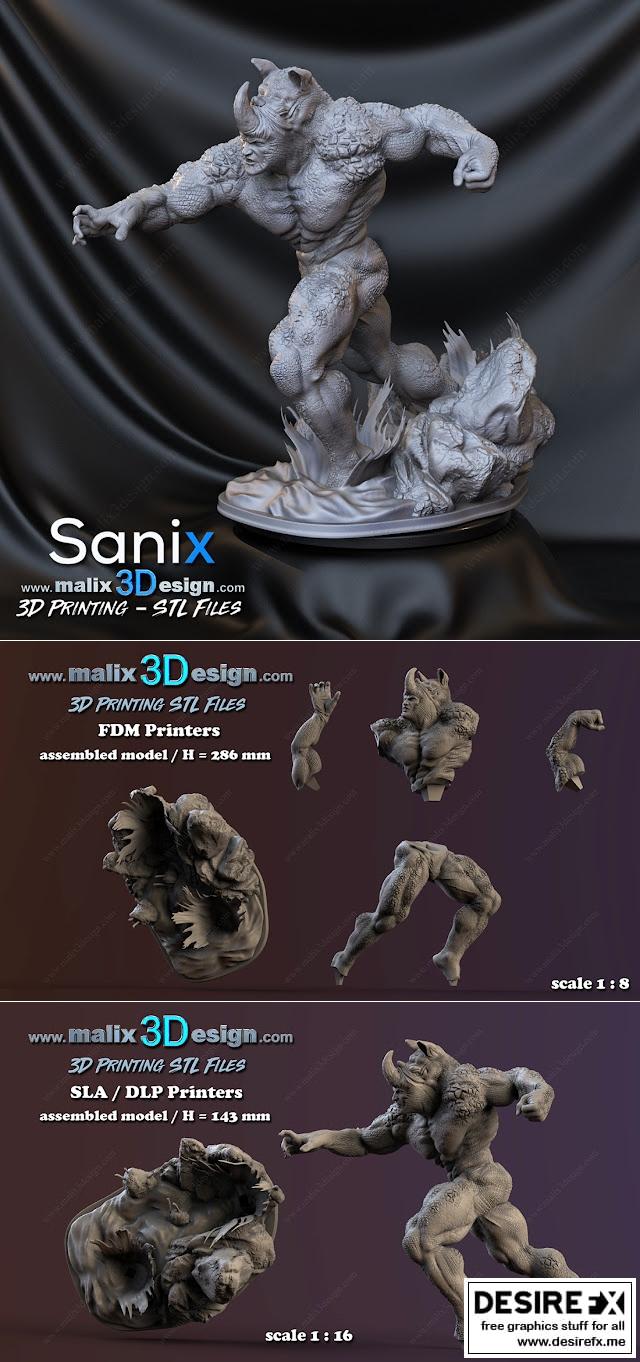 RHINO-原神-钟离 3D打印模型|RHINO