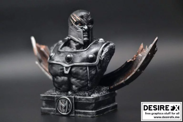 磁力暴走：动漫角色3D打印模型集|Magneto Bust