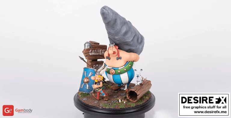 Kit Asterix-Obelix-Dogmatix 3D打印模型|Kit Asterix-Obelix-Dogmatix