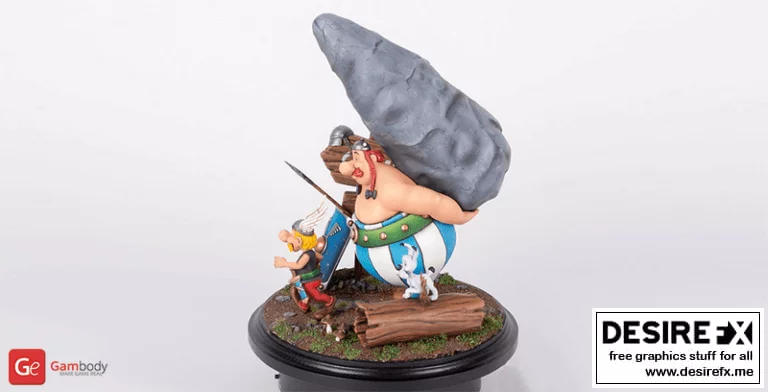 Kit Asterix-Obelix-Dogmatix 3D打印模型|Kit Asterix-Obelix-Dogmatix