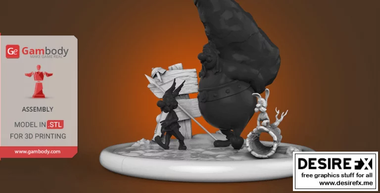 Kit Asterix-Obelix-Dogmatix 3D打印模型|Kit Asterix-Obelix-Dogmatix