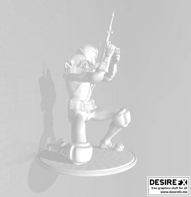 Judge Dredd 3D打印模型|Judge Dredd