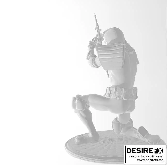 Judge Dredd 3D打印模型|Judge Dredd