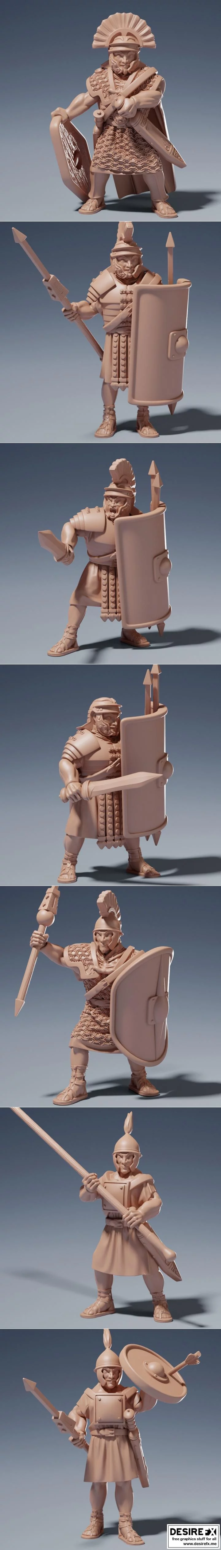 罗马军团 - 完整套装 - 3D打印模型|Roman Legion – Complete Set