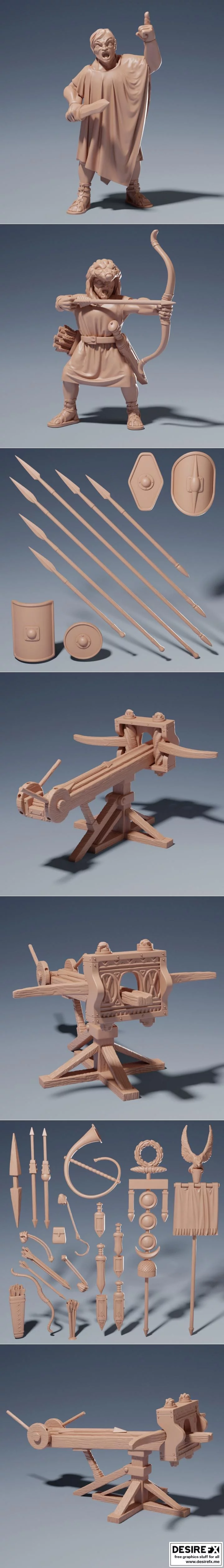 罗马军团 - 完整套装 - 3D打印模型|Roman Legion – Complete Set