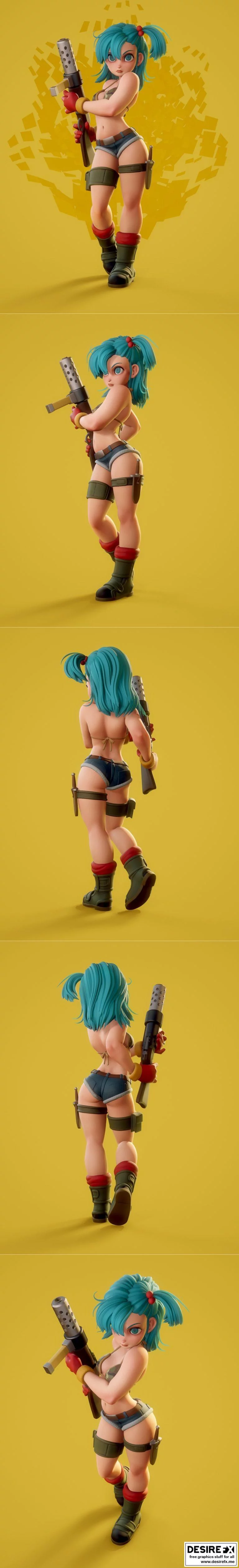 Bulma 3D打印模型|Bulma Sexy