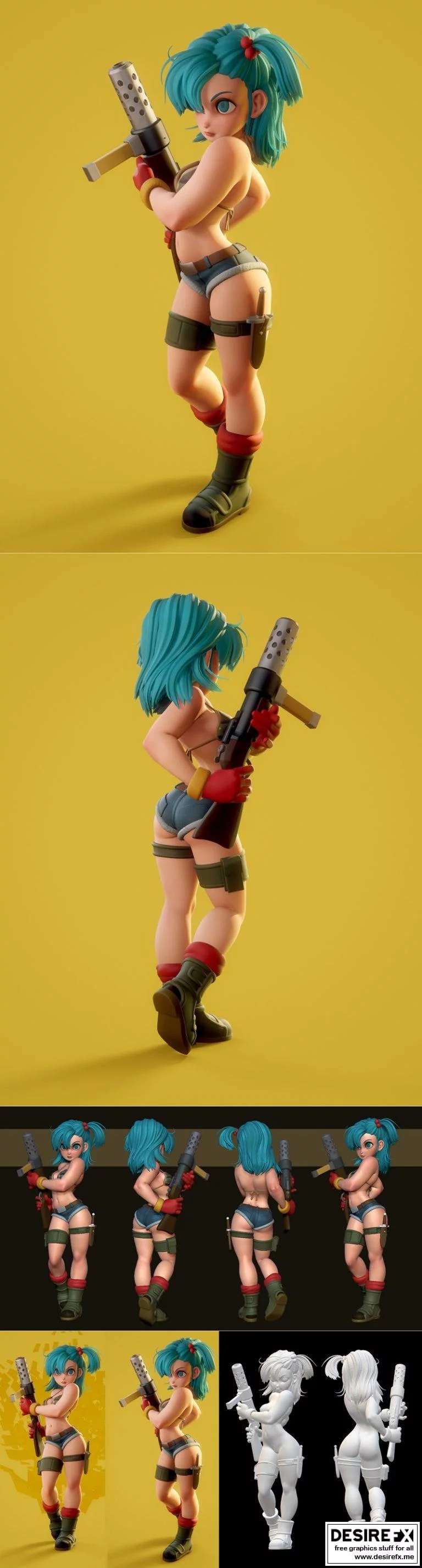 Bulma 3D打印模型|Bulma Sexy