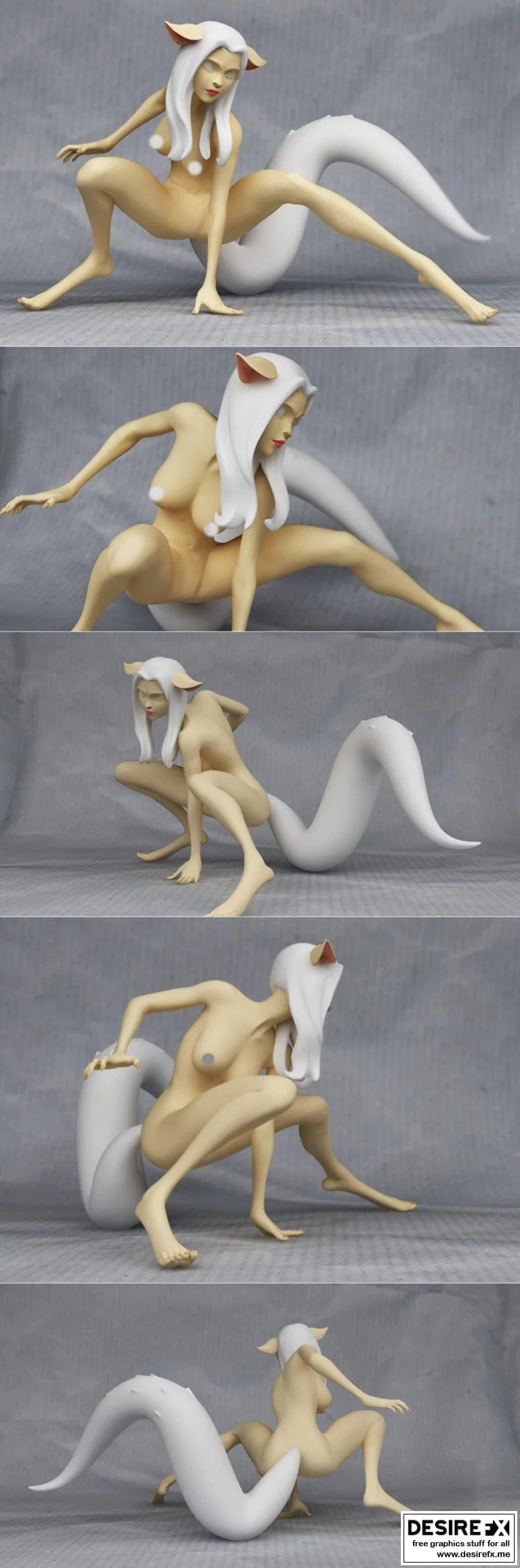 狐仙洪湖镜 3D打印模型|Fox Spirit huli jing