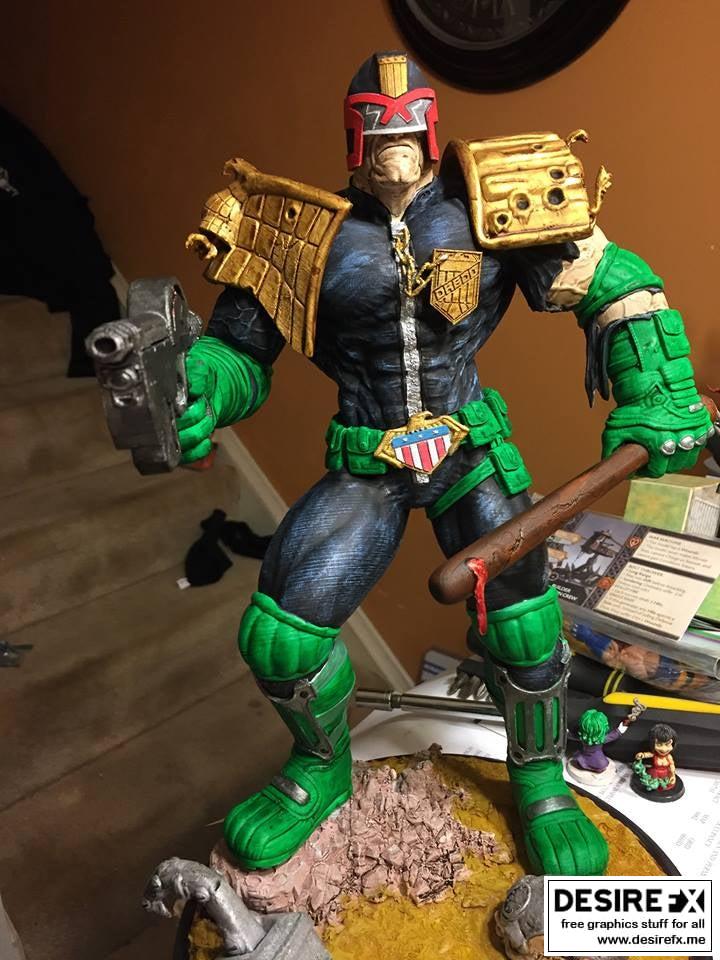 Judge Dredd 3D打印模型|Judge Dredd