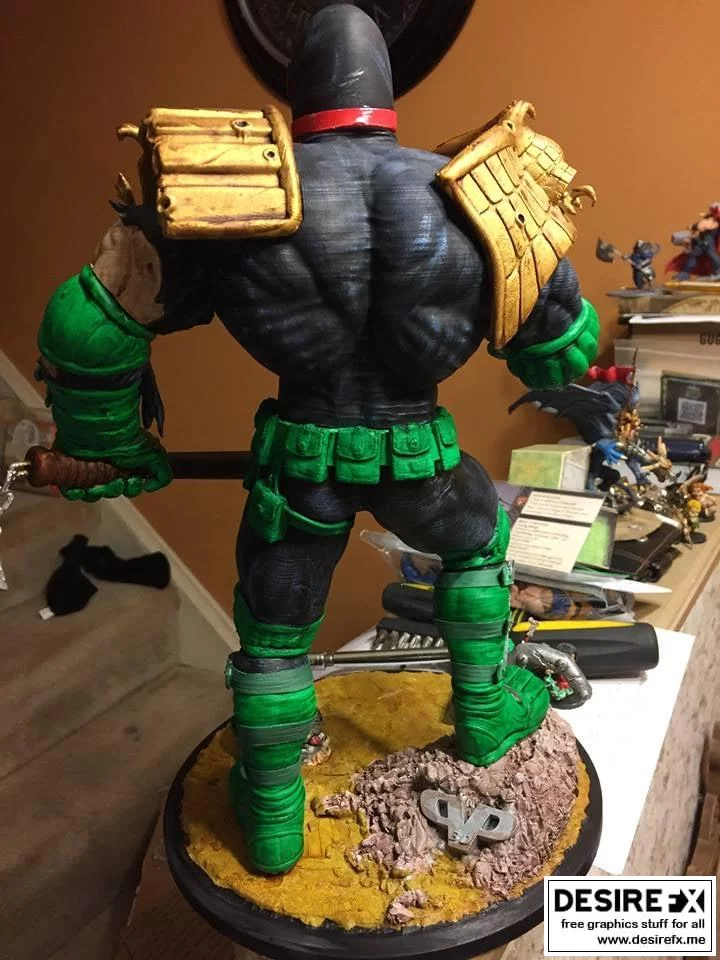 Judge Dredd 3D打印模型|Judge Dredd