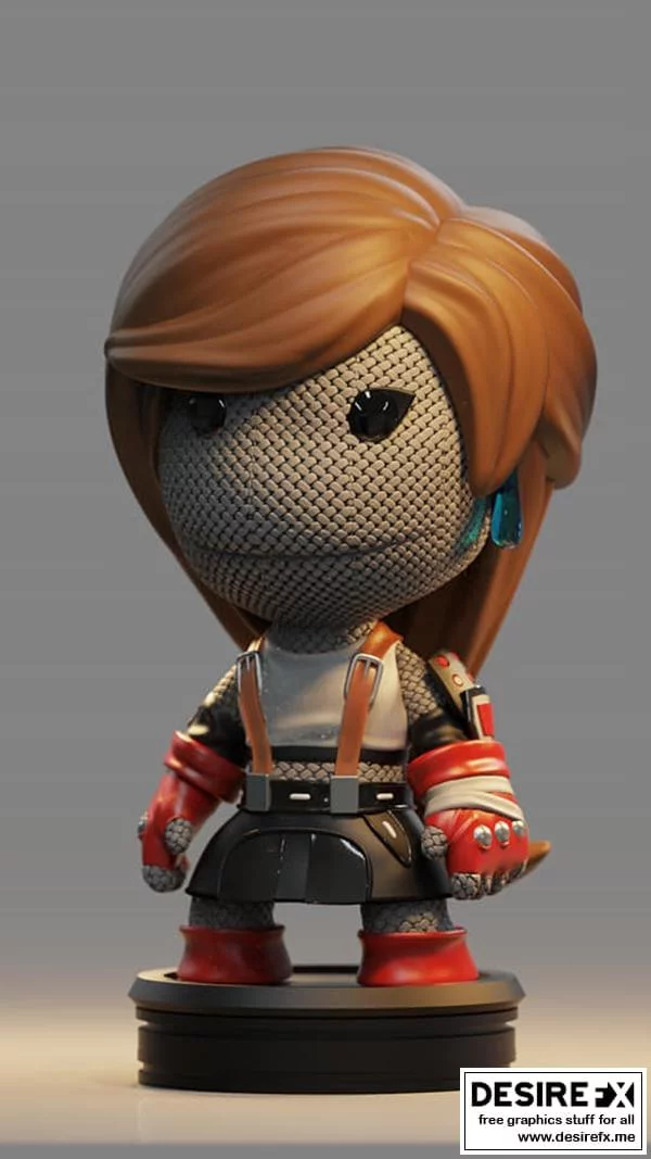 《最终幻想14 Tifa洛克哈特 3D打印模型》|Tifa