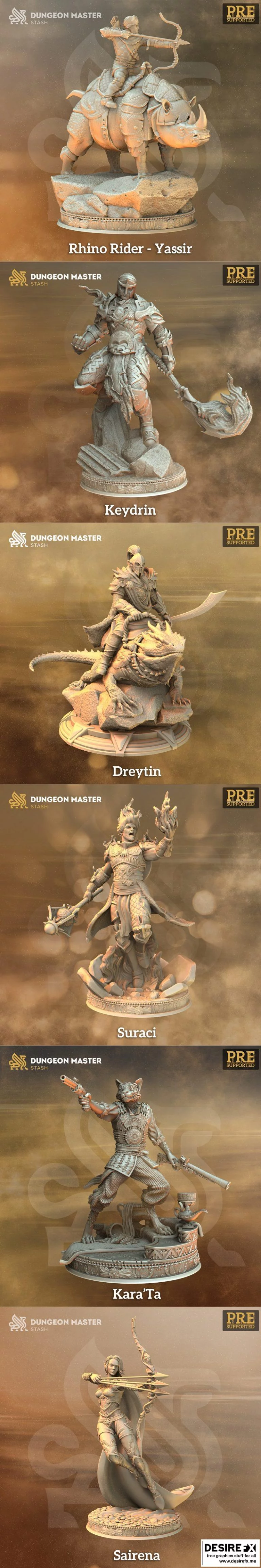 DM Stash 七月2021 《咒术回战》角色模型3D打印版|DM Stash July 2021