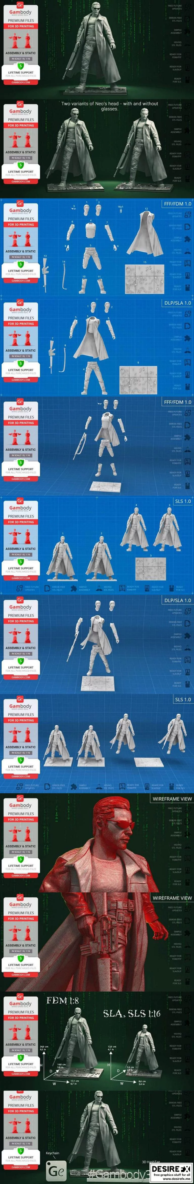 Neo - 阿凡达 - 3D打印模型|Neo – The Matrix – 3D Printing Figurine