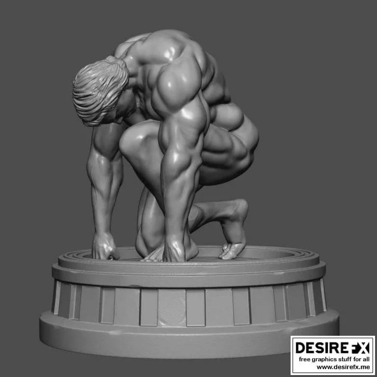 T-800终结者 3D打印模型|T-800 Terminator – Terminator Time Travel Arrival Pose – Arnold Schwarzenegger