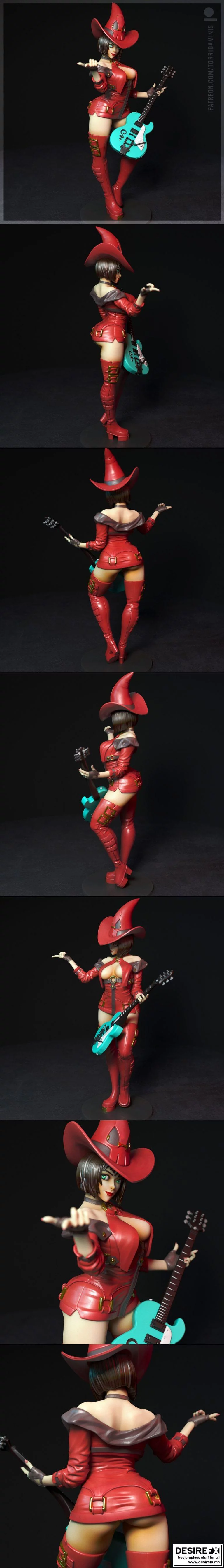 I-No - 《鬼泣》3D打印模型|I-No – Guilty Gear – 3D Print Model