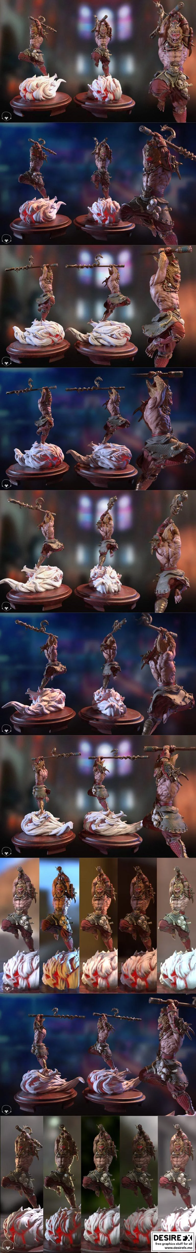 孙悟空-3D打印模型|Sun Wukong – 3D Print Model
