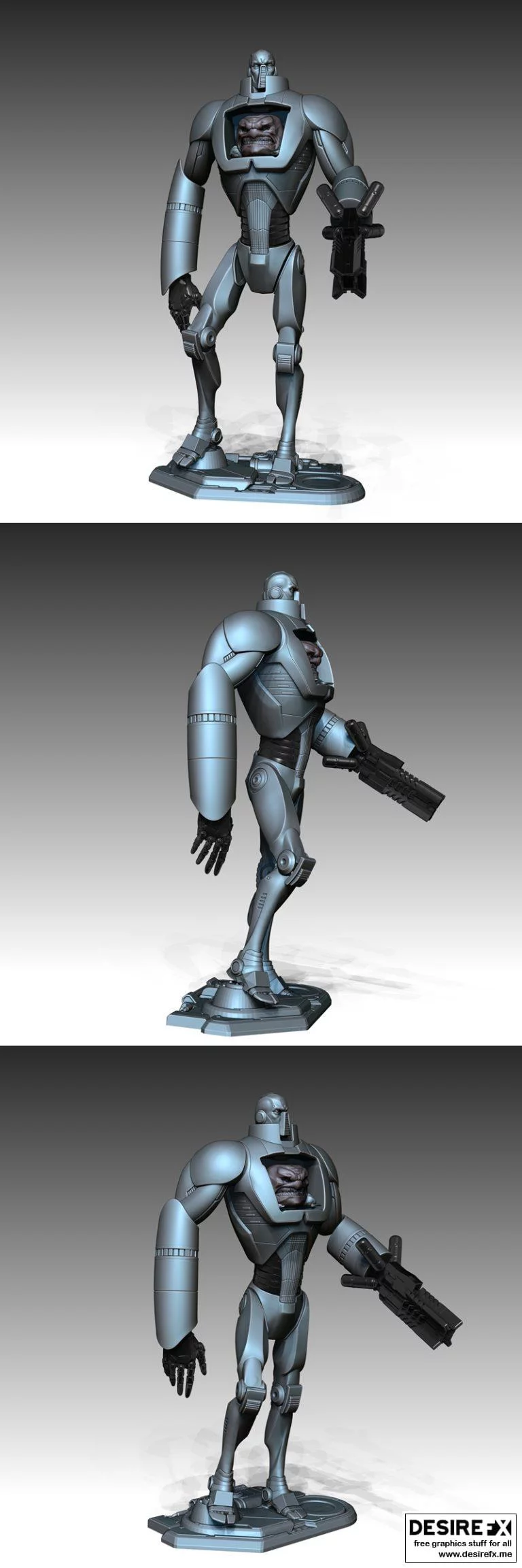 Krang - 动漫游戏角色3D打印模型|Krang – 3D Print Model