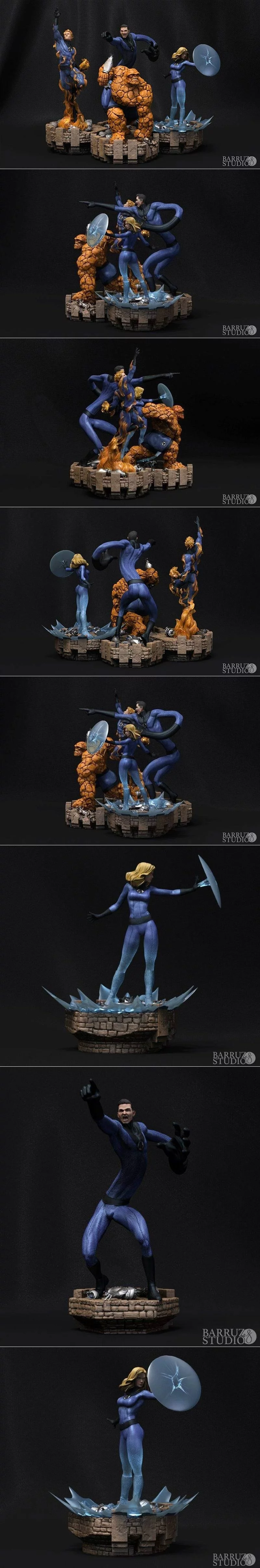 Fantastic Four 3D打印模型|Fantastic Four – 3D Print Model