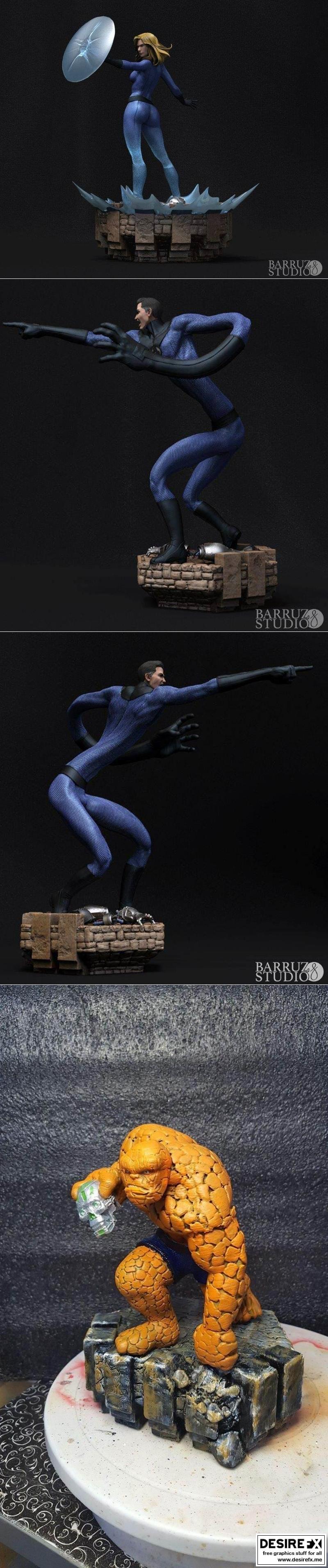 Fantastic Four 3D打印模型|Fantastic Four – 3D Print Model