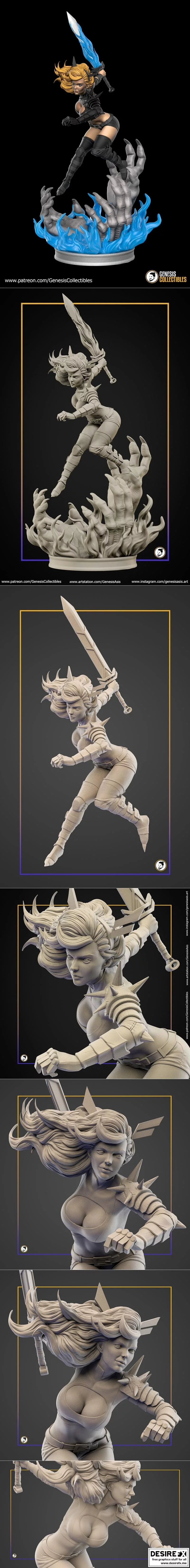 魔戒：新变种人 3D打印模型|Magik – New Mutants – 3D Print Model