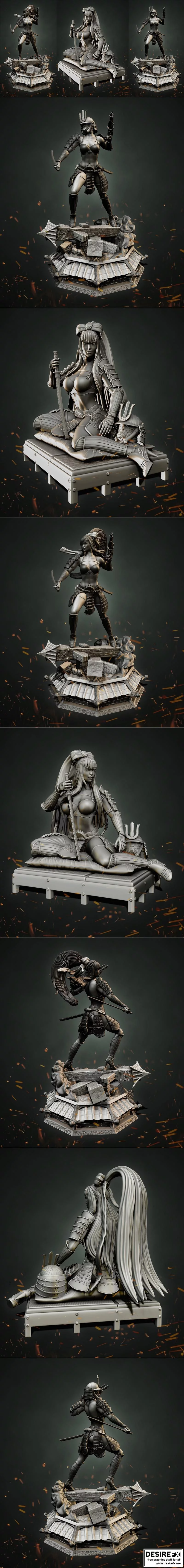 联盟——风暴兵武士 2-in-1 3D打印模型|Aliance – Stormtroper Samurai 2 in 1 – 3D Print Model