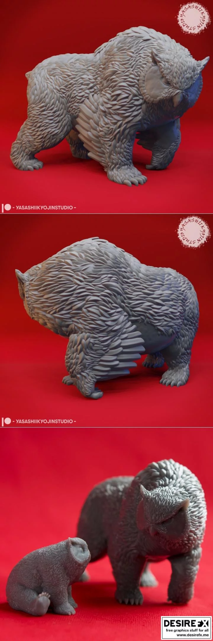 Obear – Tabletop Miniature – 3D Print Model