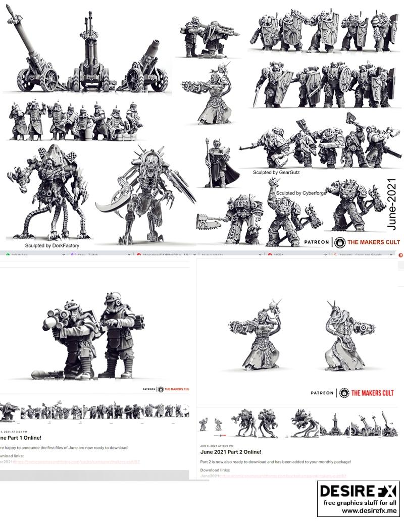 创客文化·2021年6月·3D打印模型：赛博朋克英雄手办|The Makers Cult – June 2021 – 3D Print Model