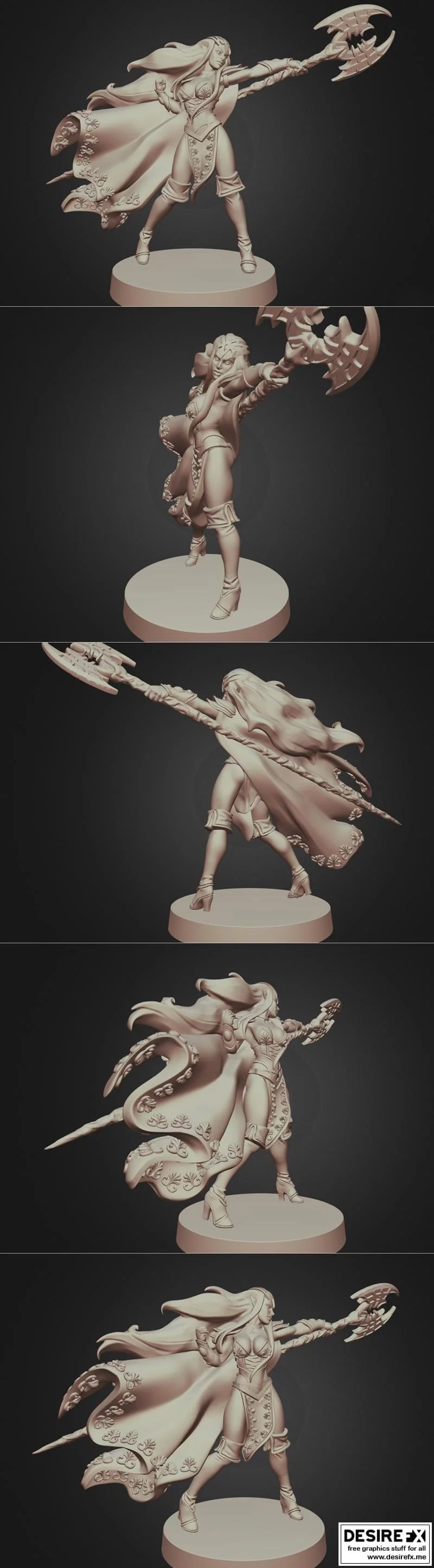 剑与魔法：艾瑞尔 3D打印模型|Sword & Sorcery – Auriel – 3D Print Model