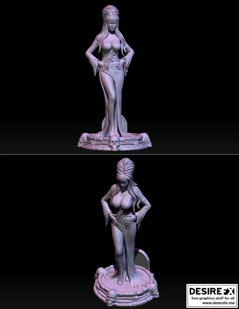 埃尔维拉 3D打印模型|Elvira – 3D Print Model