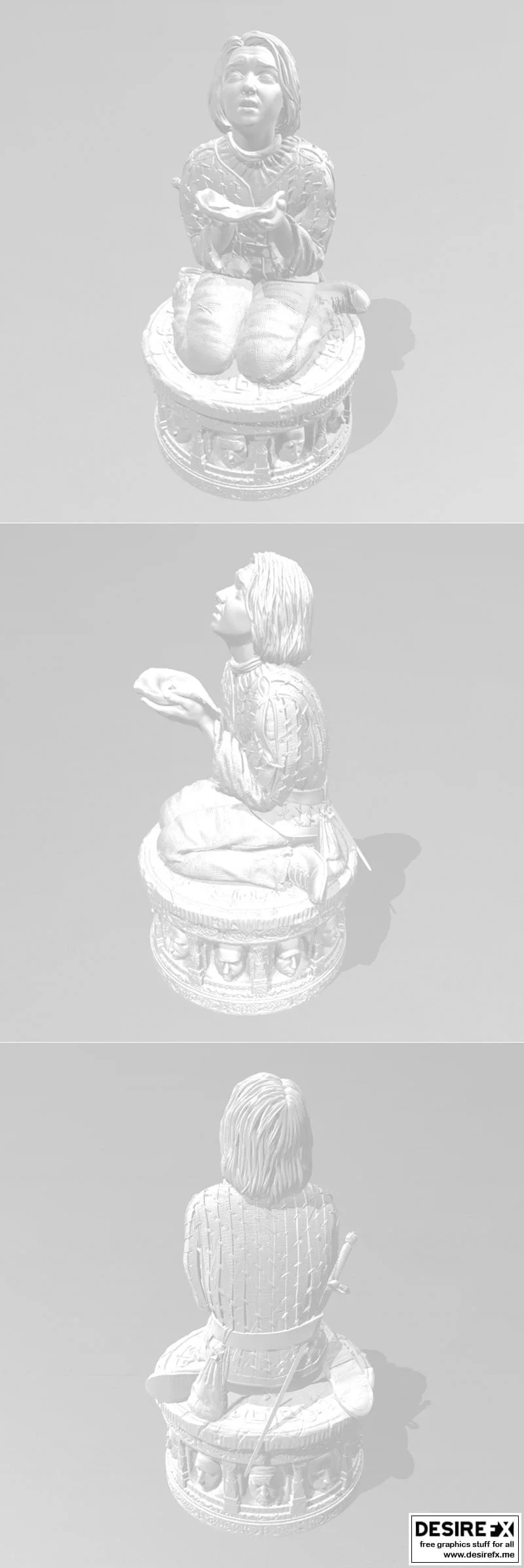 arya stark 3D打印模型|Arya stark – 3D Print Model