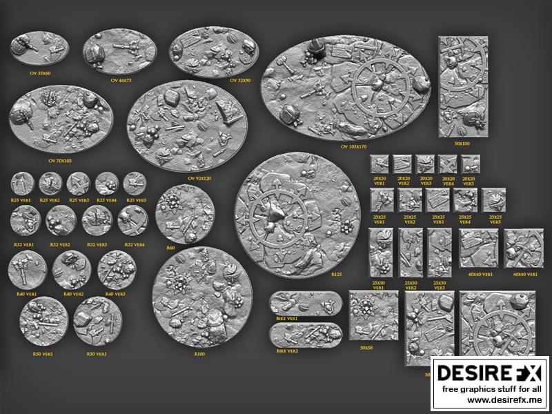 卡尚之子 Vra 3D打印模型|Sons of Kashan Vra – Bases– 3D Print Model