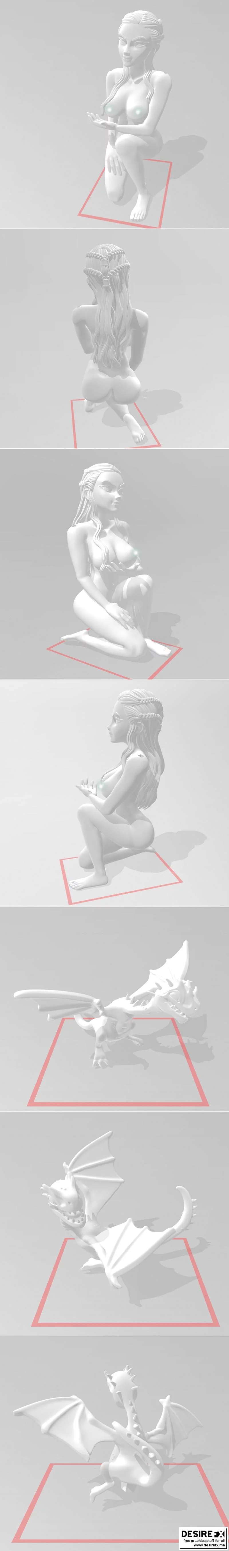铁王座女主人——达enerys泰格瑞恩 3D打印模型|Daenerys Targaryen – 3D Print Model