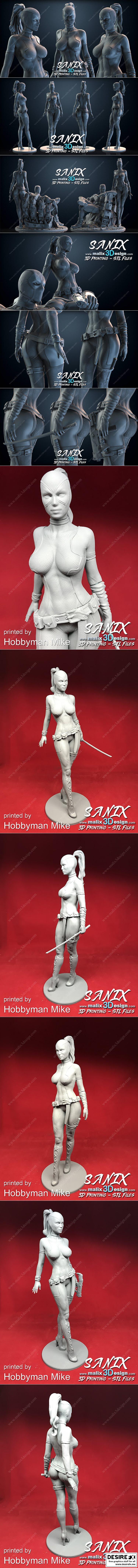 Lady Deadpool 3D打印模型|Lady DEADPOOL – 3D Print Model
