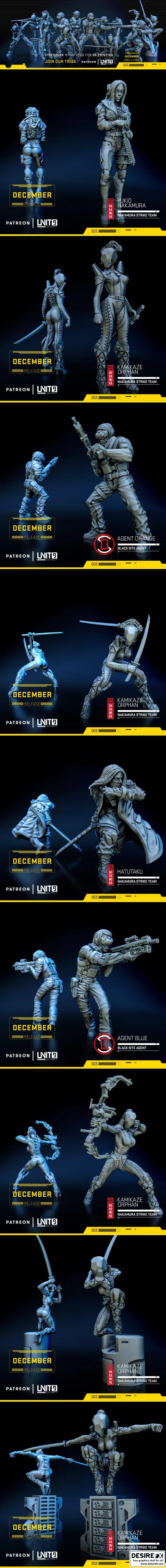 UNIT 9 - 12月 - 3D打印模型：动漫游戏角色设计集|Unit 9 – December – 3D Print Model