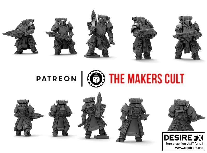 黑骑士——圣战小队 3D打印模型|Black Knights – Crusader Squad – 3D Print Model