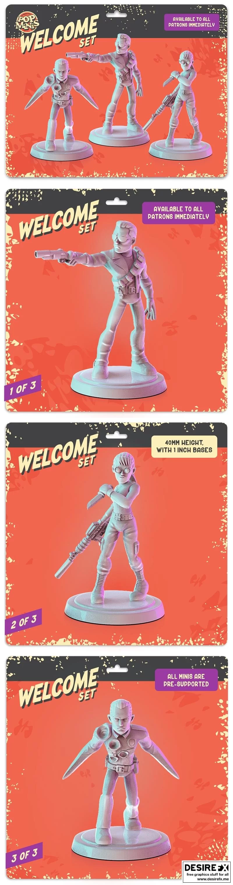 欢迎系列 - 3D打印模型|Welcome Set – 3D Print Model