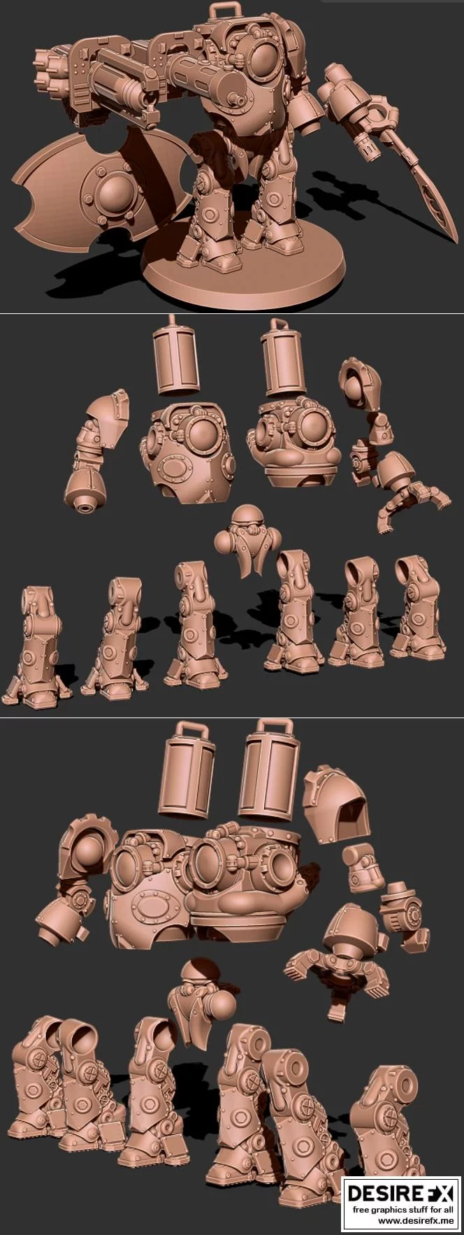 风暴行者巨像——3D打印模型|StormStrider Juggernaut – 3D Print Model