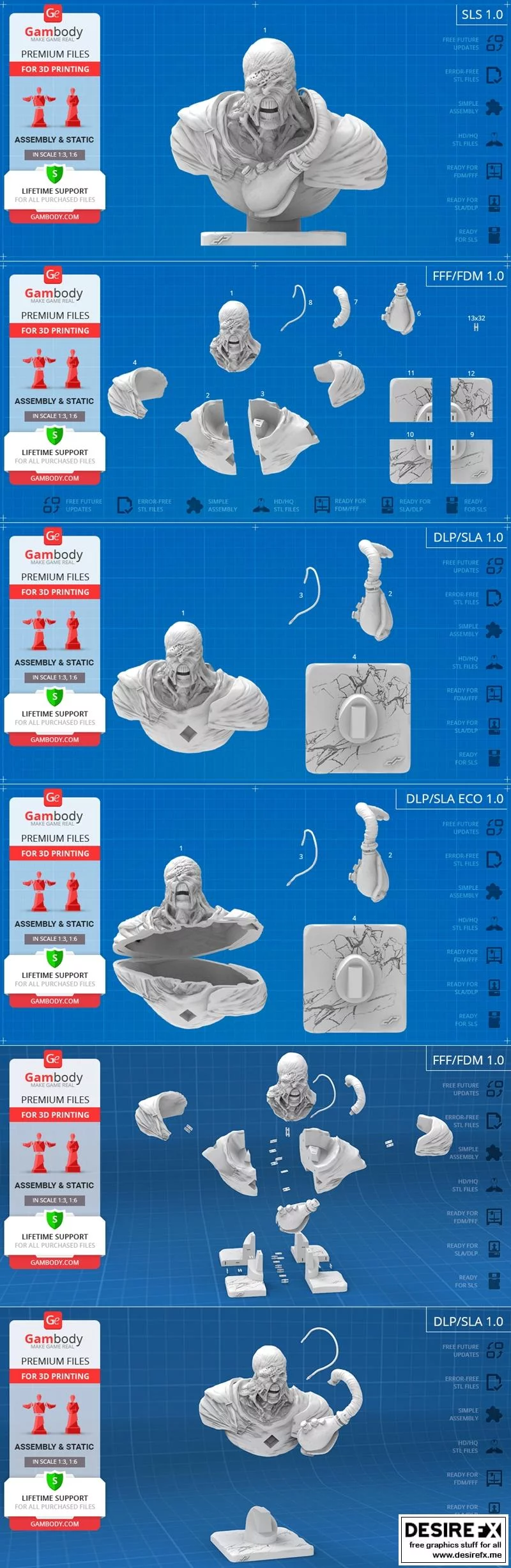 涅墨西斯之怒 3D打印模型|Nemesis Bust – 3D Print Model