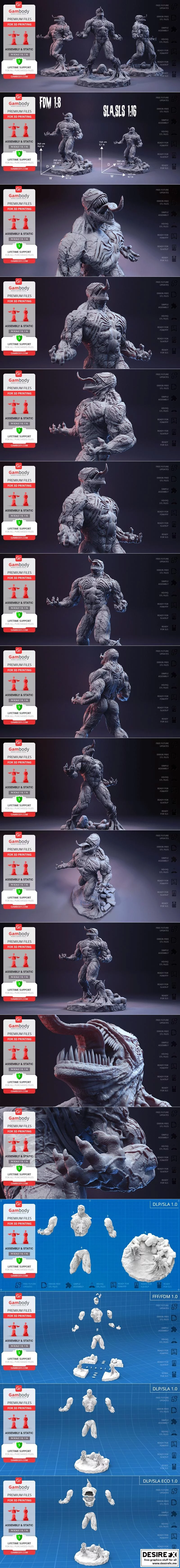 Venom 3D打印模型|Venom – 3D Print Model