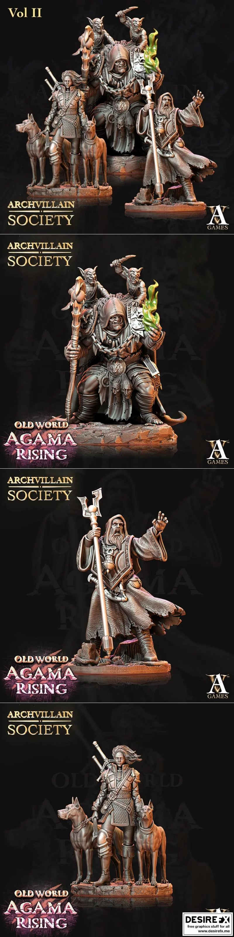 Archvillain Society 2：3D打印模型集——暗影之王|Archvillain Society – Vol. 2 – 3D Print Model