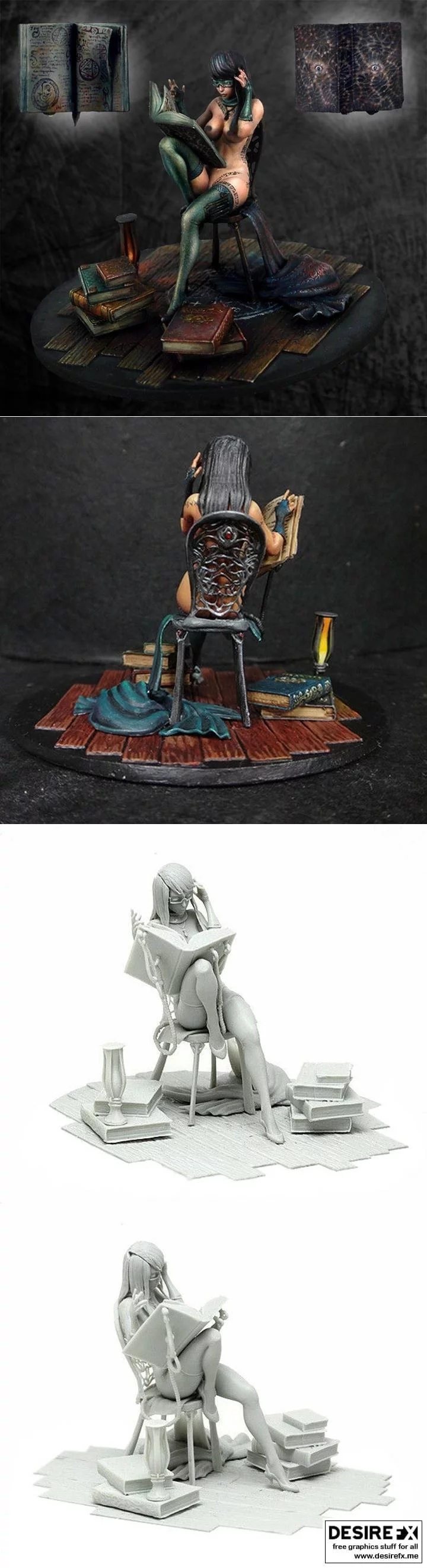 王国死亡 3D打印模型|Kingdom Death – Distracted – 3D Print Model