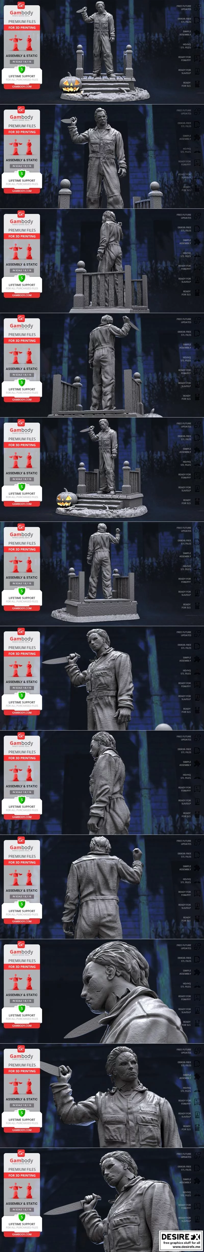 迈克尔·迈尔斯 3D打印模型|Michael Myers – 3D Print Model