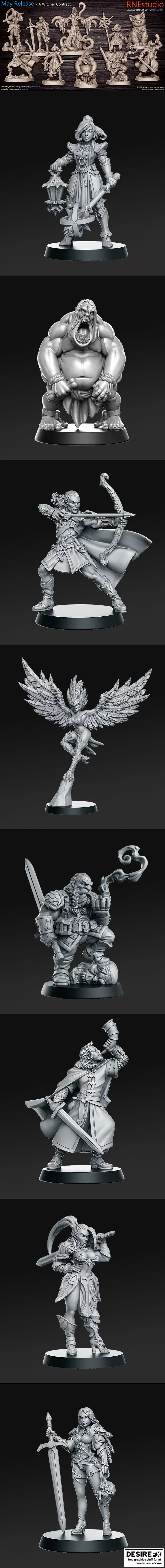 《巫师契约 3D打印模型》|A Witcher Contract – 3D Print Model