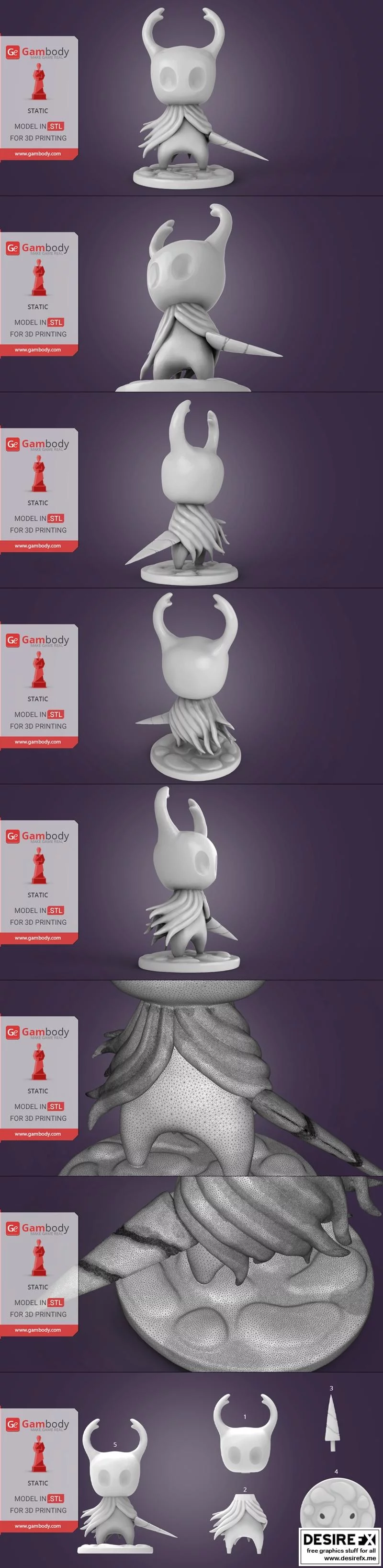 空洞骑士 3D打印模型|Hollow Knight – 3D Print Model